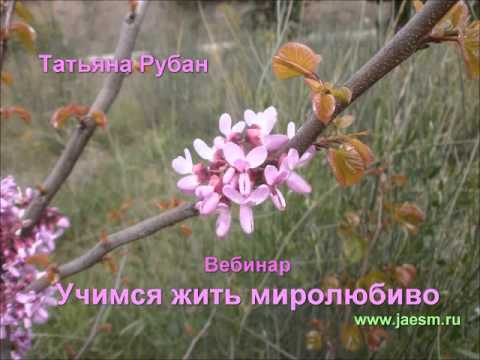 Вебинар Учимся жить миролюбиво  4 мая Видеозапись